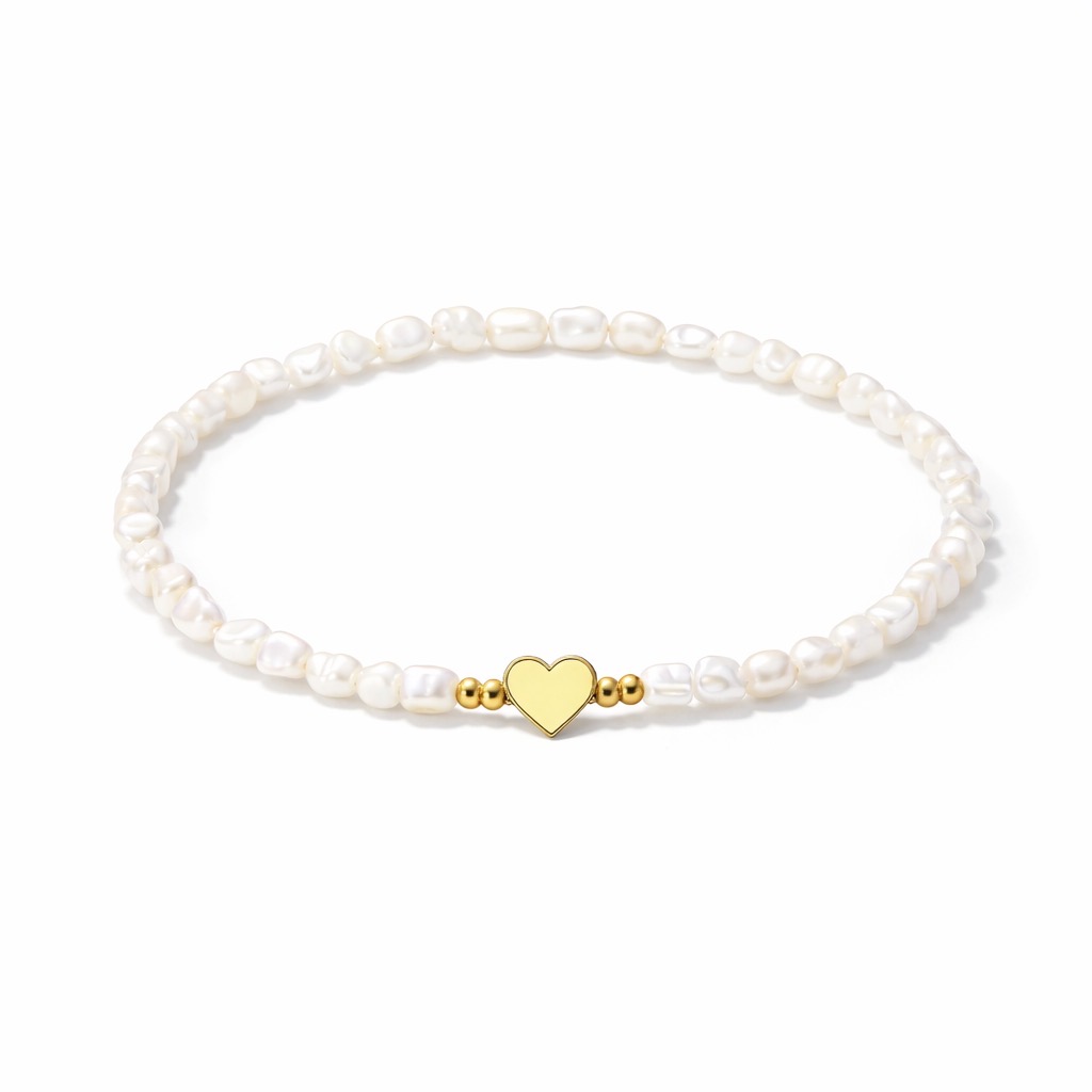 Perličkový náramek pro nevěstu